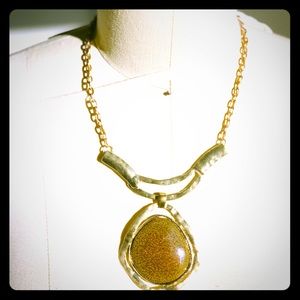 Gold Chain Statement Necklace